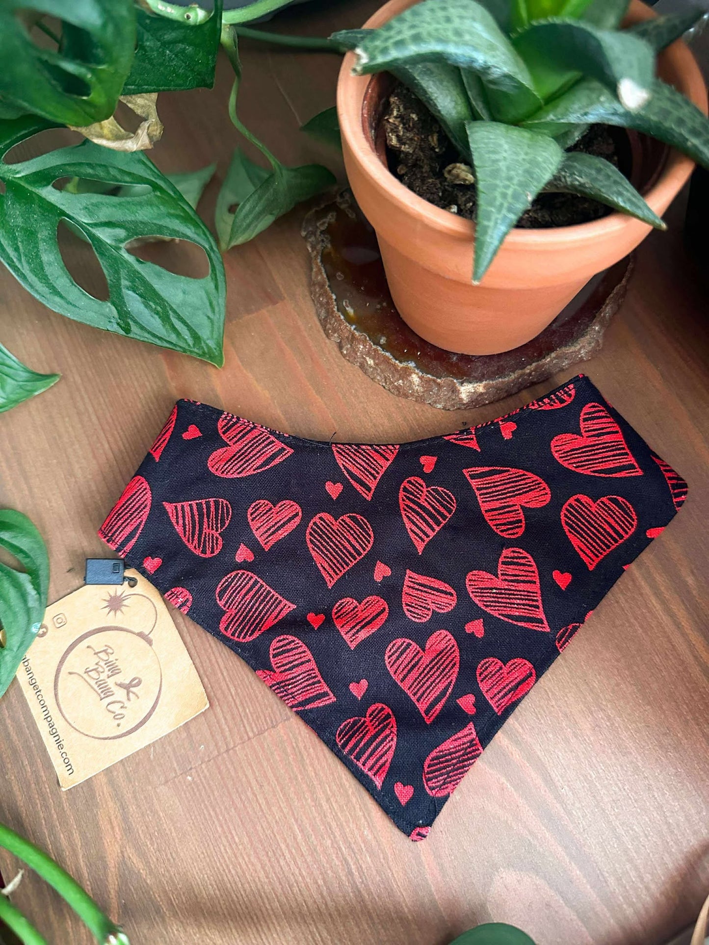 Foulard pour chat Amour